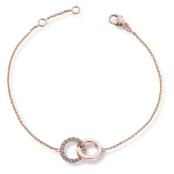 Diamonds by Frisenberg – Armlenke i Rose gull – Isatt 15 diamanter ialt 0,16 ct TW/SI