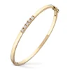 Diamonds by Frisenberg – Armring med lås i gult gull med 5×0,10 ct Tw/si1 diamanter – Totalt 0,50 ct