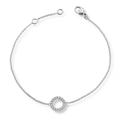 Diamonds by Frisenberg – Armlenke i hvitt gull med16 diamanter, totalt 0,13 ct TW/SI