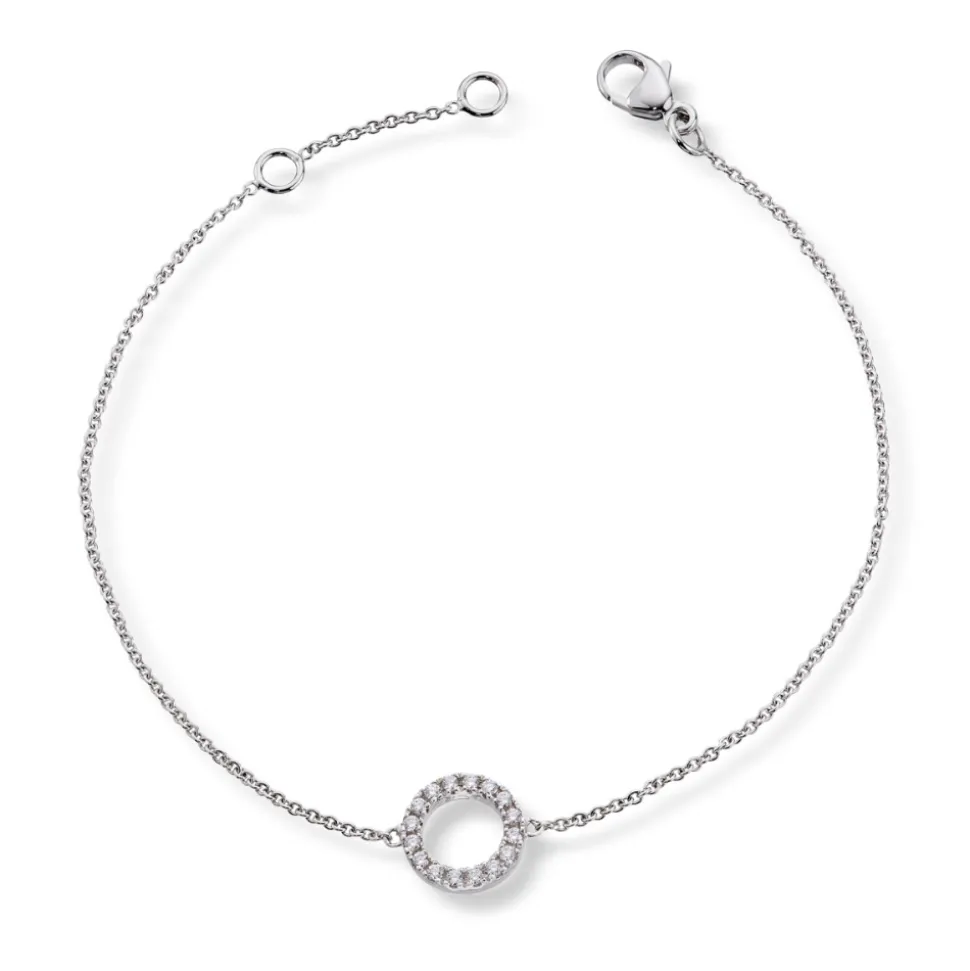 Diamonds by Frisenberg – Armlenke i hvitt gull med16 diamanter, totalt 0,13 ct TW/SI