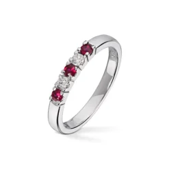 Diamonds by Frisenberg – Alliansering med 2 x 0,05 ct TW/SI og rubin