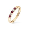 Diamonds by Frisenberg – Alliansering med 2 x 0,05 ct TW/SI og rubin