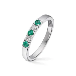 Diamonds by Frisenberg – Alliansering med 2 x 0,05 ct TW/SI og smaragd