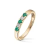 Diamonds by Frisenberg – Alliansering med 2 x 0,05 ct TW/SI og smaragd