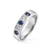 Diamonds by Frisenberg – Alliansering med 2 x 0,10 ct TW/SI og blå safir