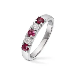 Diamonds by Frisenberg – Alliansering med 2 x 0,10 ct TW/SI og rubin