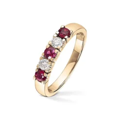Diamonds by Frisenberg – Alliansering med 2 x 0,10 ct TW/SI og rubin