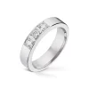 Diamonds by Frisenberg – Alliansering-Hvittgull 3×0,10 ct TW/SI-Kraftig ringskinne-Håndlaget ved eget verksted