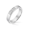 Diamonds by Frisenberg – Alliansering-Hvittgull 3×0,05 ct TW/SI-Kraftig ringskinne-Håndlaget ved eget verksted