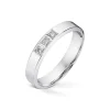 Diamonds by Frisenberg – Alliansering-Hvittgull 3×0,03 ct TW/SI-Kraftig ringskinne-Håndlaget ved eget verksted