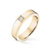 Diamonds by Frisenberg – Alliansering i gult gull med 0,10 ct TW/SI – Kraftig ringskinne, håndlaget ved eget verksted