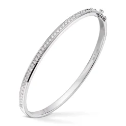 Diamonds by Frisenberg – Armring i hvitt gull med diamanter – totalt 0,95 ct TW/SI