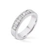 Diamonds by Frisenberg – Alliansering – Hvittgull 5 x 0,10 ct TW/SI -Kraftig ringskinne-Håndlaget ved eget verksted