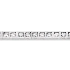 Diamonds by Frisenberg – Allianse armlenke i hvitt gull – Isatt diamanter rundt hele 39×0,10 ct TW/SI ialt 3,90ct