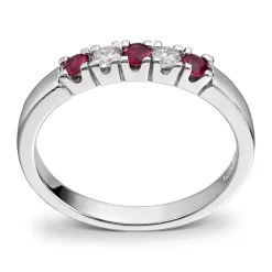 Diamonds by Frisenberg – Alliansering med 2 x 0,05 ct TW/SI og rubin