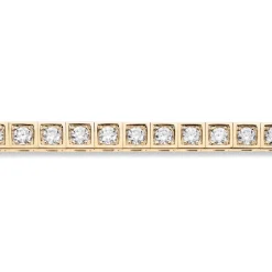 Diamonds by Frisenberg – Allianse armlenke i gult gull – Isatt diamanter rundt hele, 39×0,10 ct TW/SI ialt 3,90 ct