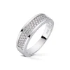 Diamonds by Frisenberg – Bred ring i hvitt gull med diamanter – Totalt 0,39 ct