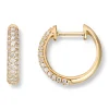 Diamonds by Frisenberg – Creoler i 14k gult gull med diamanter