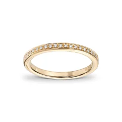 Diamonds by Frisenberg – Diamantring i gult gull – 0,10 ct TW/Si