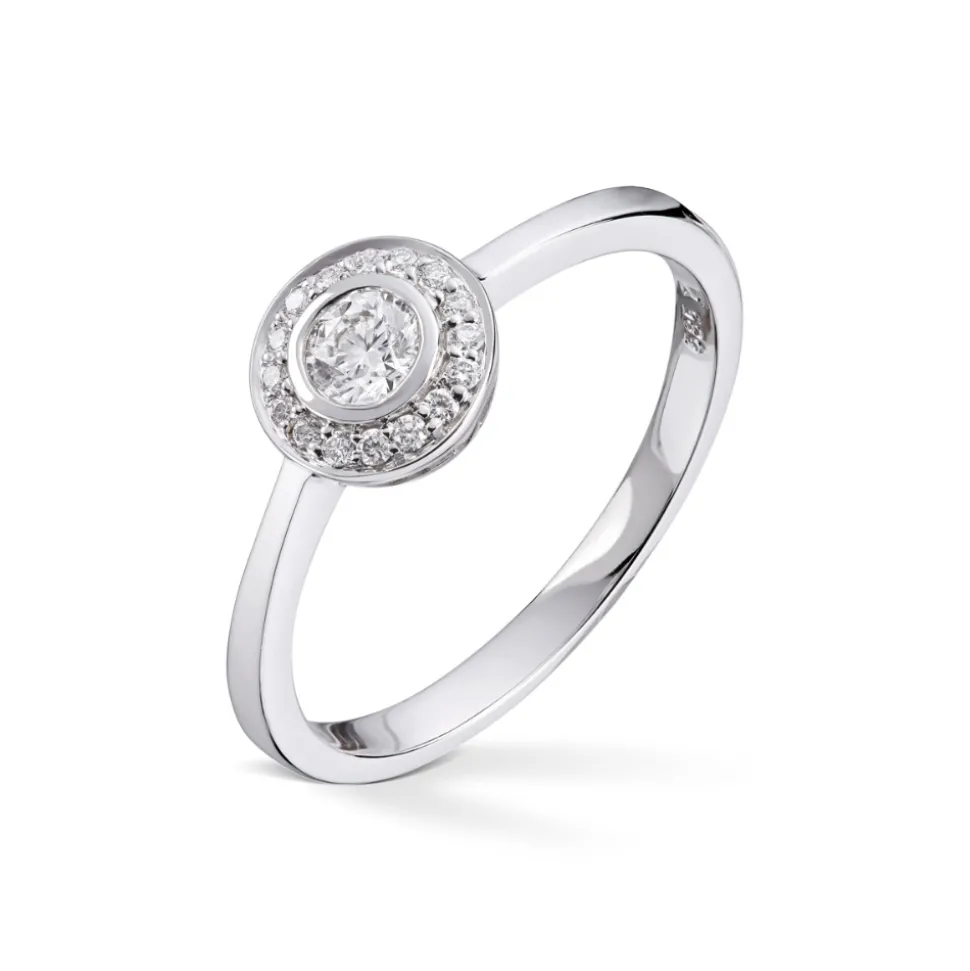 Diamonds by Frisenberg – Diamantring i hvitt gull – Totalt 0,27 ct