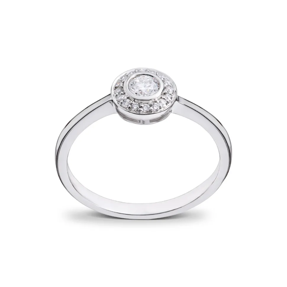 Diamonds by Frisenberg – Diamantring i hvitt gull – Totalt 0,27 ct