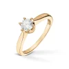 Diamonds by Frisenberg – Enstensring i gult gull 0,50 ct TW/SI diamant