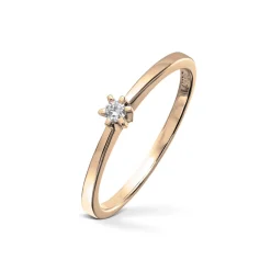 Diamonds by Frisenberg – Enstensring i gult gull med 0,05 ct TW/SI diamant