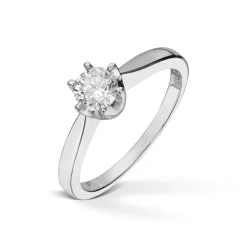 Diamonds by Frisenberg – Enstensring i hvitt gull 0,50 ct TW/SI diamant