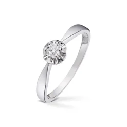 Diamonds by Frisenberg – Enstensring med 0,10 ct TW/SI diamant