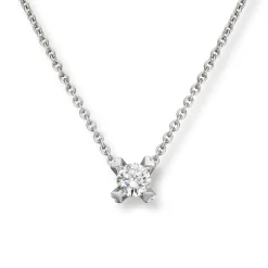 Diamonds by Frisenberg – Enstensanheng 0,50 ct TW/SI -Håndlaget ved eget verksted inkludert gult gull 585 kjede.