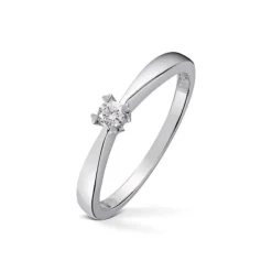 Diamonds by Frisenberg – Enstensring med hjerteklør – 0,10 ct TW/SI