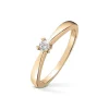 Diamonds by Frisenberg – Enstensring med hjerteklør – 0,10 ct TW/SI