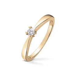 Diamonds by Frisenberg – Enstensring med hjerteklør – 0,10 ct TW/SI