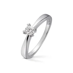 Diamonds by Frisenberg – Enstensring med hjerteklør – 0,25 ct TW/SI