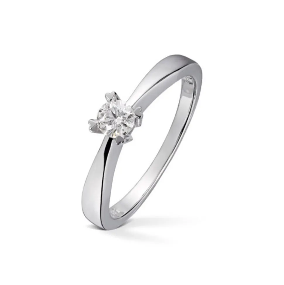 Diamonds by Frisenberg – Enstensring med hjerteklør – 0,25 ct TW/SI