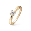 Diamonds by Frisenberg – Enstensring med hjerteklør – 0,25 ct TW/SI