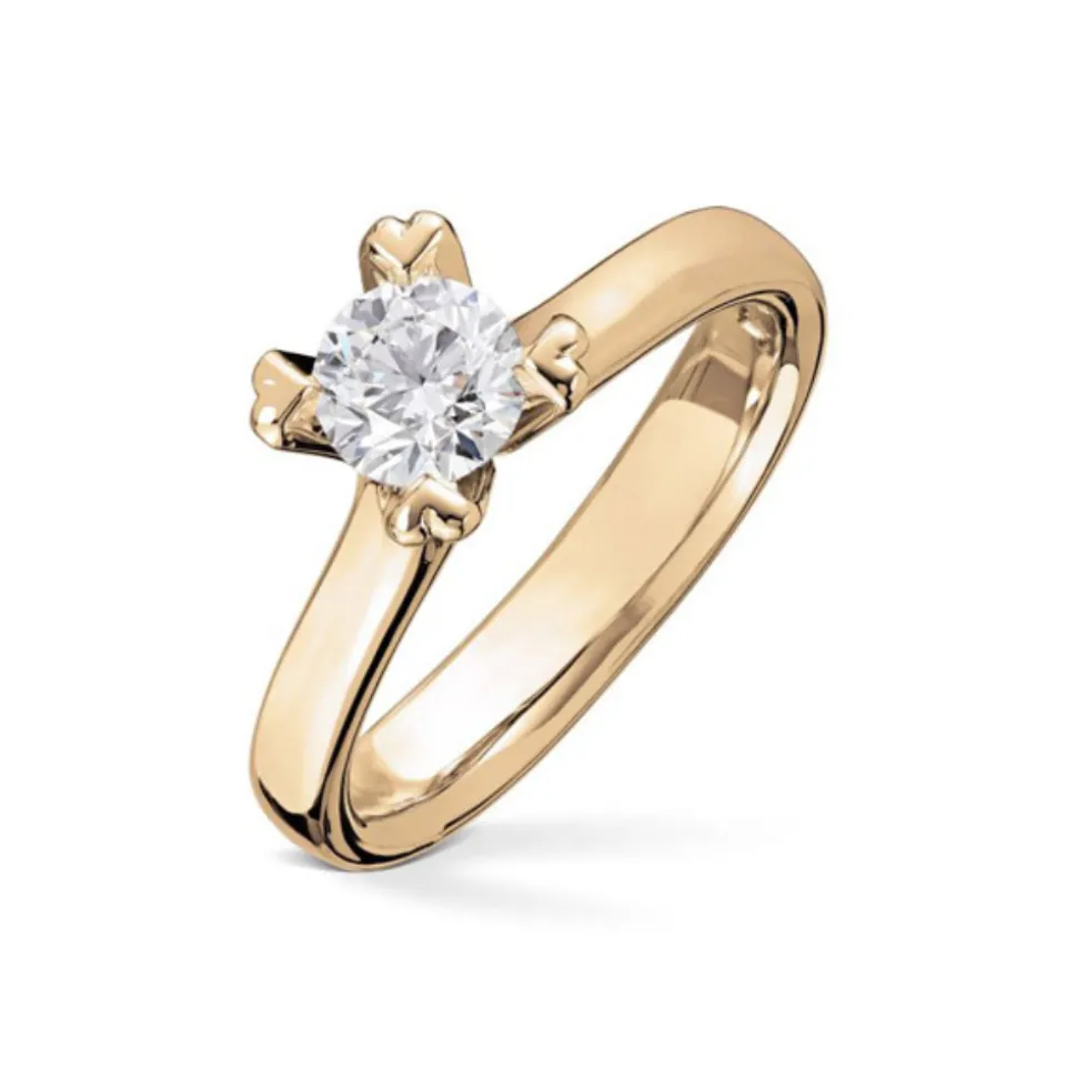 Diamonds by Frisenberg – Enstensring med hjerteklør – 0,70 ct TW/SI