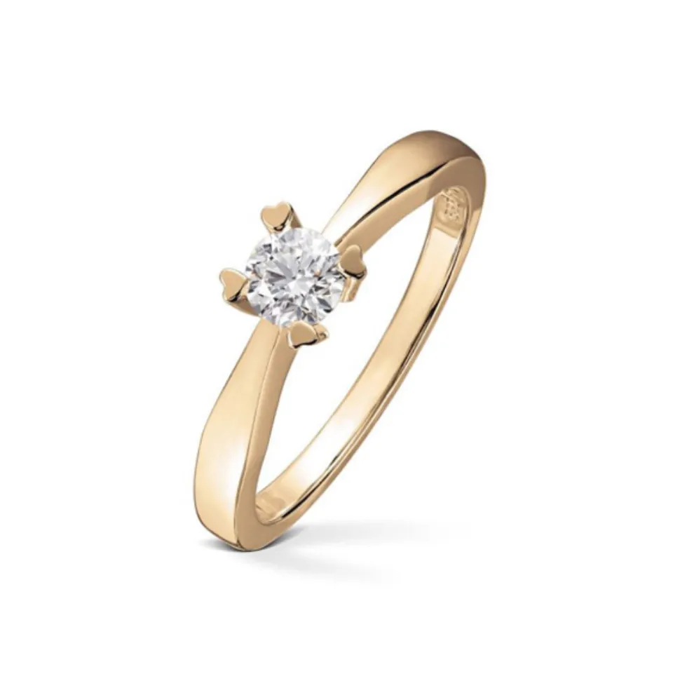 Diamonds by Frisenberg – Enstensring med hjerteklør – 0,40 ct TW/SI