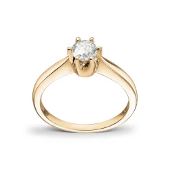 Diamonds by Frisenberg – Enstensring i gult gull 0,50 ct TW/SI diamant