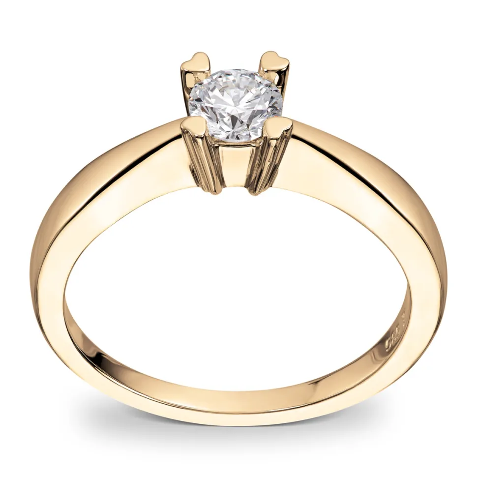 Diamonds by Frisenberg – Enstensring med hjerteklør – 0,40 ct TW/SI