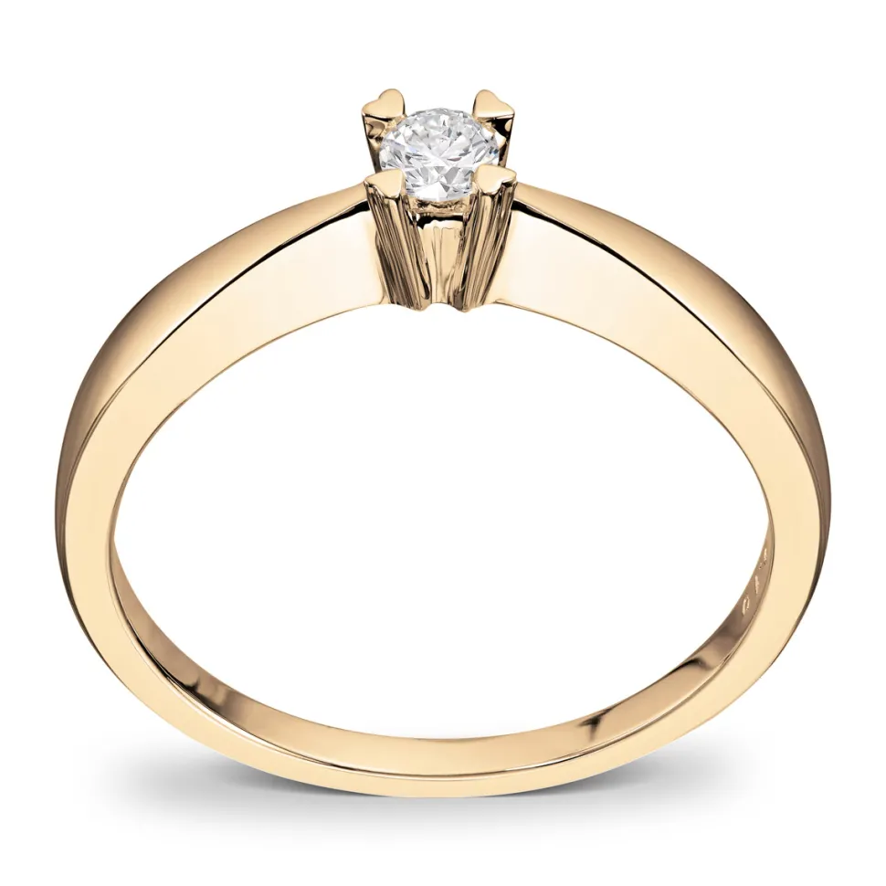 Diamonds by Frisenberg – Enstensring med hjerteklør – 0,10 ct TW/SI