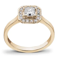 Diamonds By Frisenberg – Gult gull 14K ring- Håndlaget på eget verksted på Lillehammer