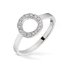 Diamonds by Frisenberg – Hvitt gull 14K ring- Håndlaget- isatt 10 stk diamanter ialt 0,16 ct TW/SI