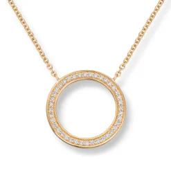 Diamonds by Frisenberg – Halssmykke i gult gull med diamanter – 0,18ct TW/SI