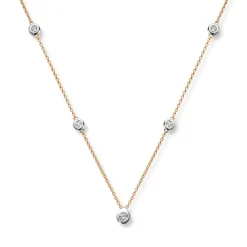 Diamonds by Frisenberg – Halssmykke i rosegull med diamanter – 0,22 ct