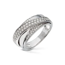 Diamonds by Frisenberg – Ring i hvitt gull med totalt 0,56 ct diamanter