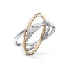 Diamonds by Frisenberg – Ring i hvitt gull og gult gull med diamant