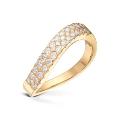 Diamonds by Frisenberg – Ring i gult gull 585 med diamanter ialt 0,52 ct TW/si1