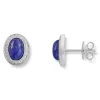 Diamonds by Frisenberg – Ørepynt i hvitt gull med lapis og diamanter 0,14ct