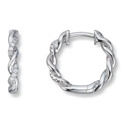 Diamonds by Frisenberg – Øreringer i 14K hvitt gull m/diamanter